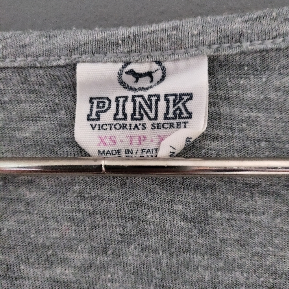 Pink high low crop top XS - Picture 4 of 6